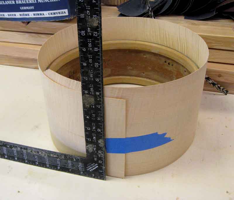 mountainhick's veneer project - cutting joint on veneer